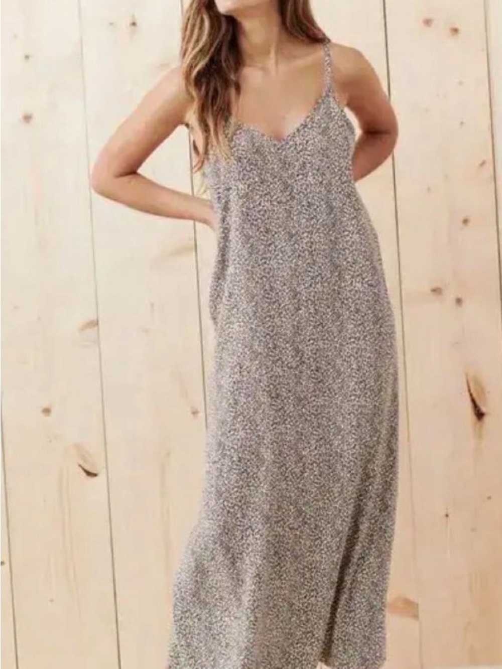 Jenni Kayne Leopard Slip Maxi Dress